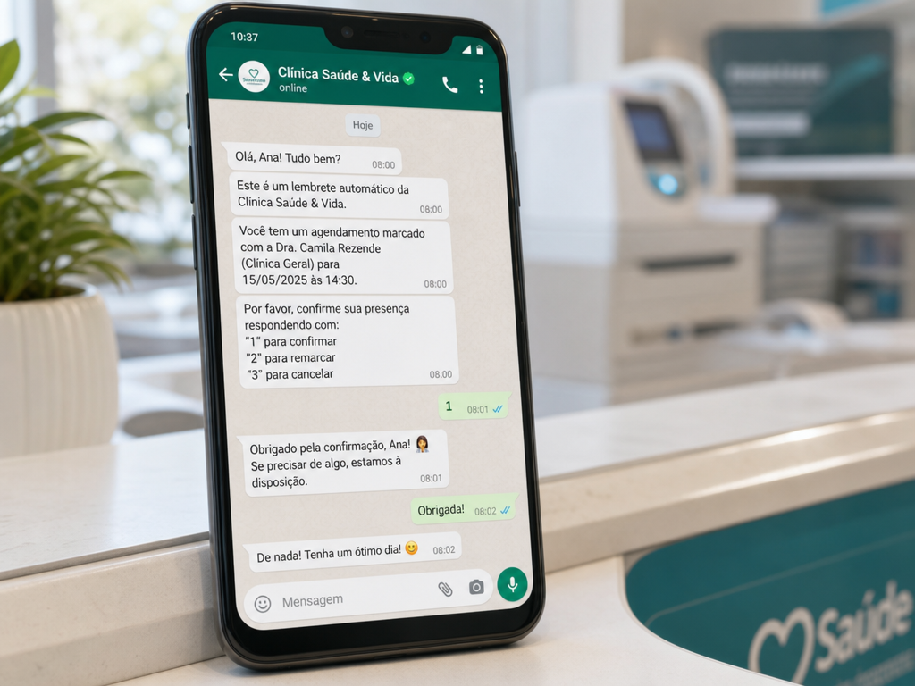 Automação WhatsApp Clínica: Mais Presença e Menos Faltas