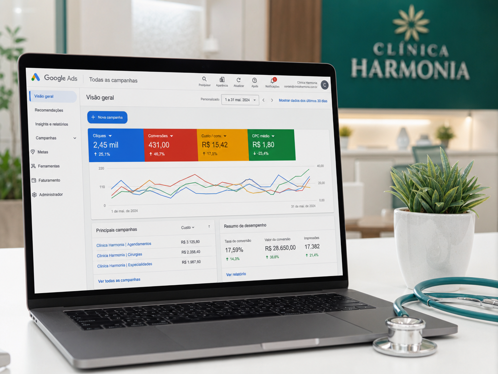 Como Lotar a Agenda com Google Ads para Clínica com Orçamento Pequeno