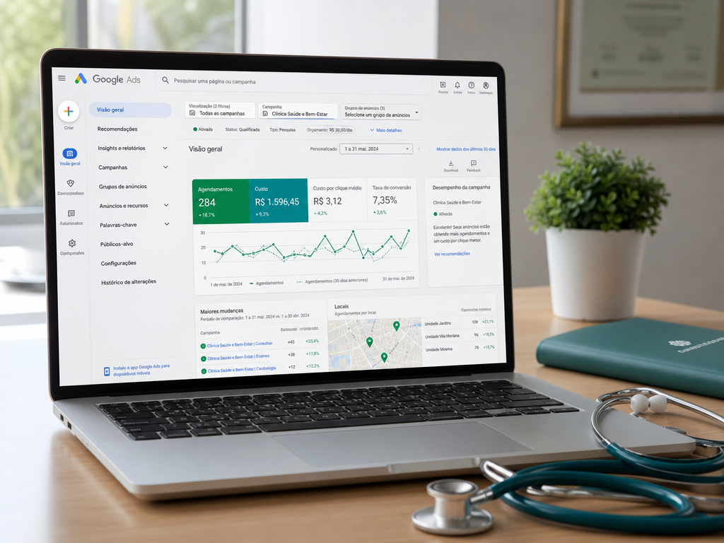 Como Aumentar Agendamentos com Google Ads para Clínicas sem Desperdiçar Verba