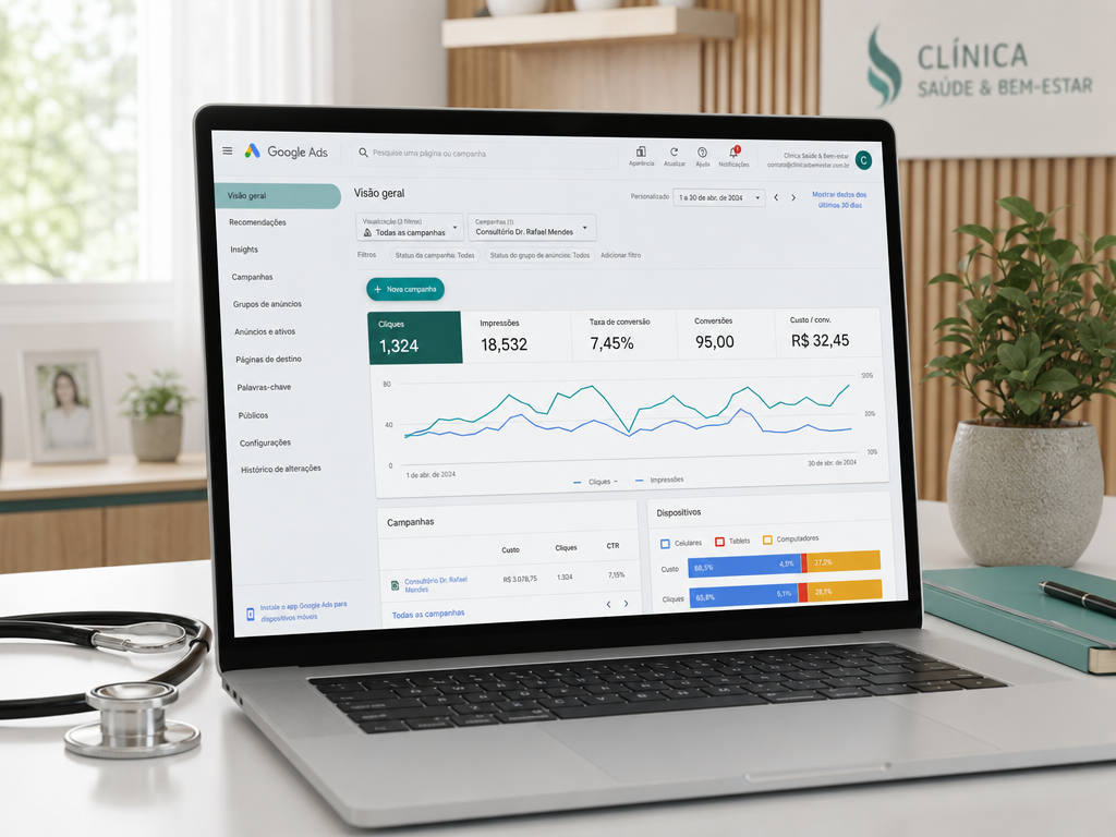 Google Ads para Clínicas: Capte Pacientes em 2026