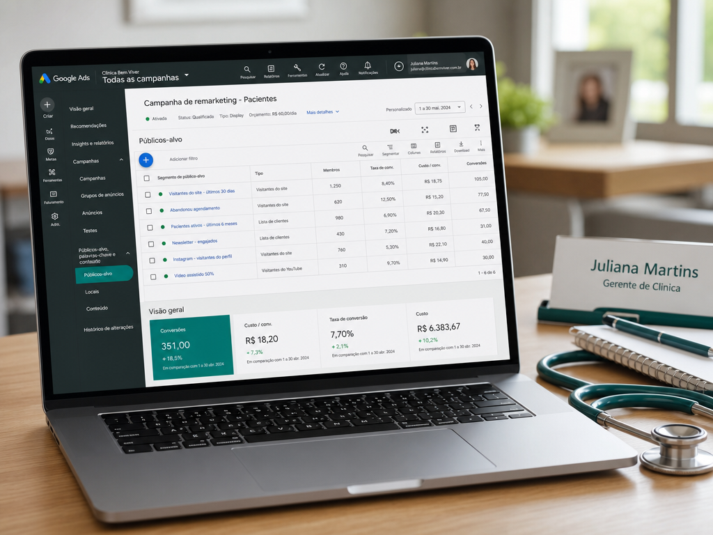 Como trazer pacientes de volta ao site da clínica com remarketing no Google Ads