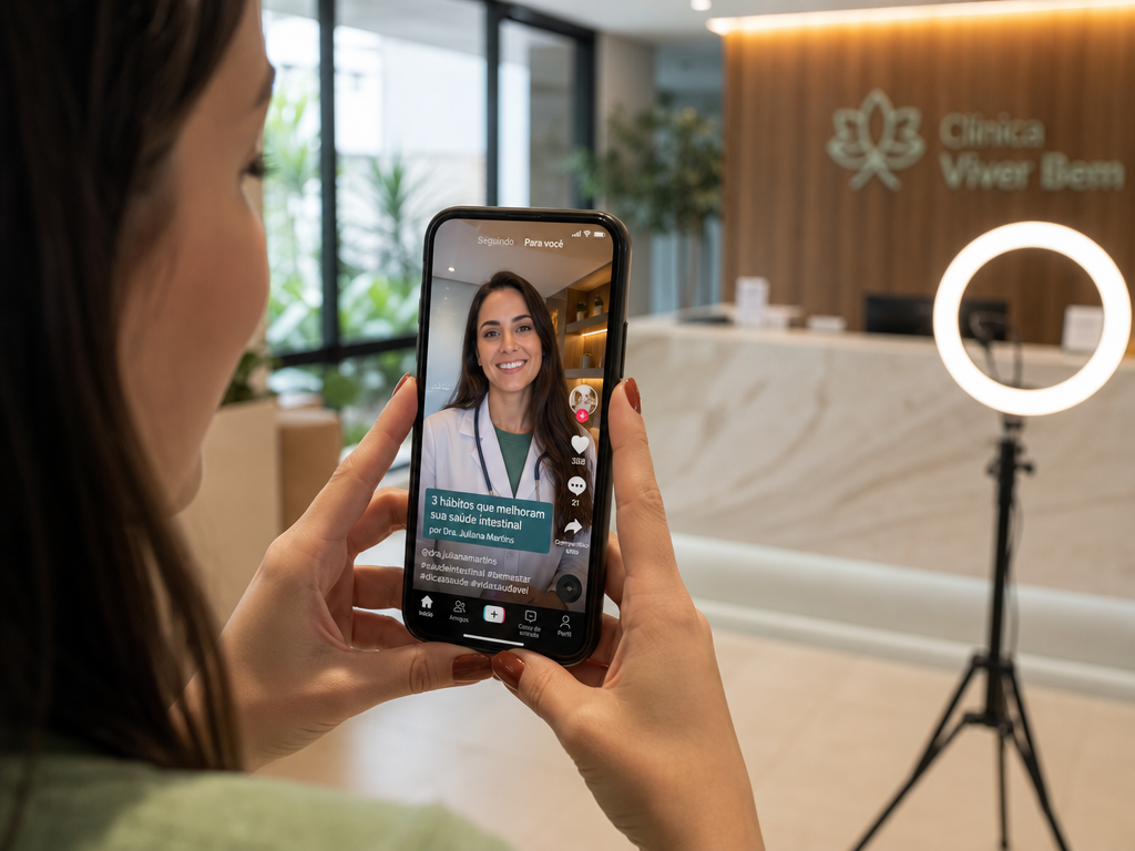 TikTok para Clínica: Como Atrair Pacientes Jovens com Vídeos Curtos